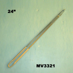 24in SS FOOD TONG PVC GRIP WHEEL CARD