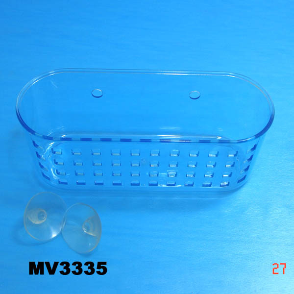 PLASTIC BATH RACK 2PCS CUP SUCTION