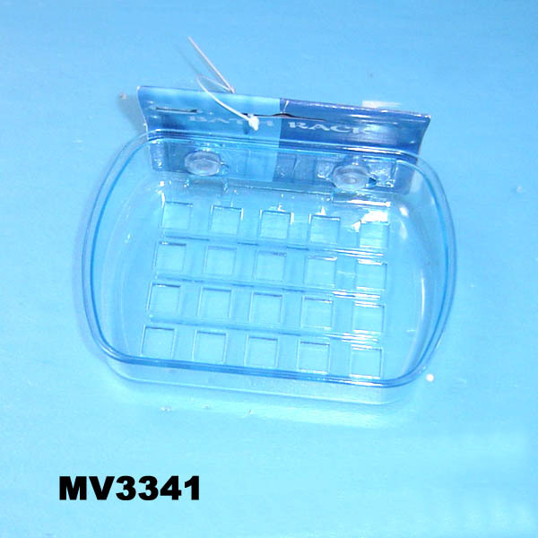 PLASTIC SOAP RACK SQUARE TC