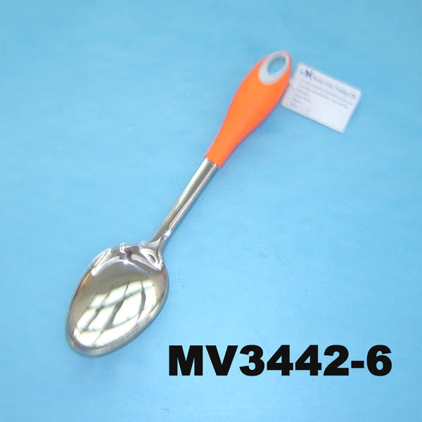 KITCHEN TOOLS SPOON with PLASTIC Handle