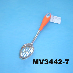 KITCHEN TOOLS SLOTTED SPOON with PLASTIC Handle