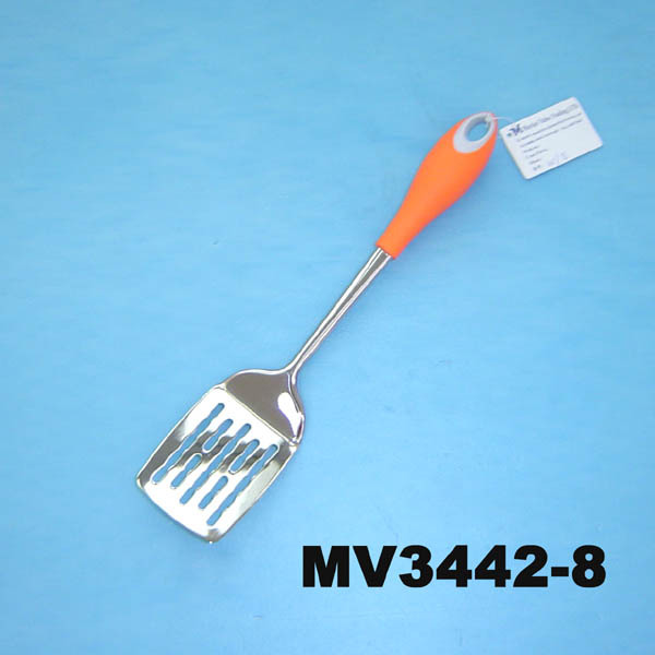 KITCHEN TOOLS SLOTTED TURNER with PLASTIC Handle