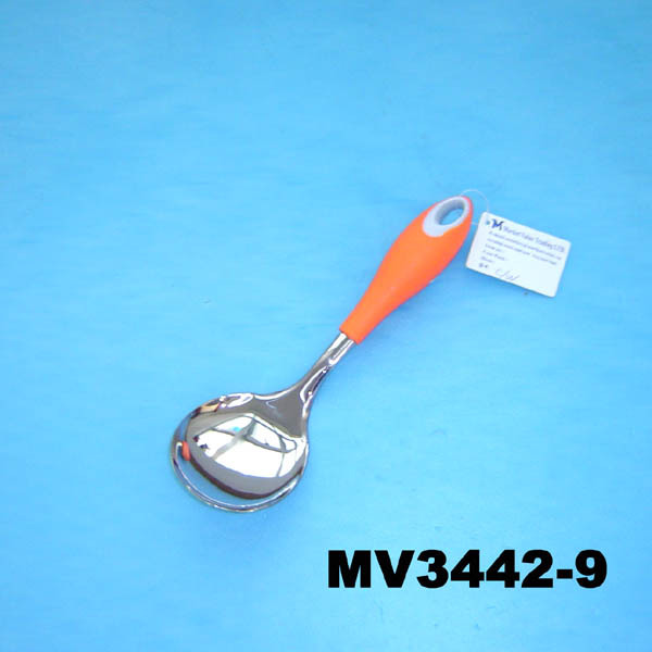KITCHEN TOOLS RICE SPOON with PLASTIC Handle