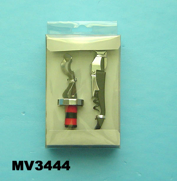 2PCS WINE SET OPENER with STOPPER