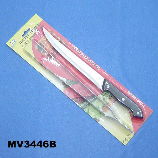 8in MEAT KNIFE with 12.5in SS FOOD TONG