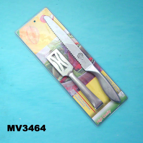 SS BREAD KNIFE and FOOD TONG