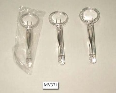 METAL TWEEZER with PLASTIC MAGNIFYING GLASS