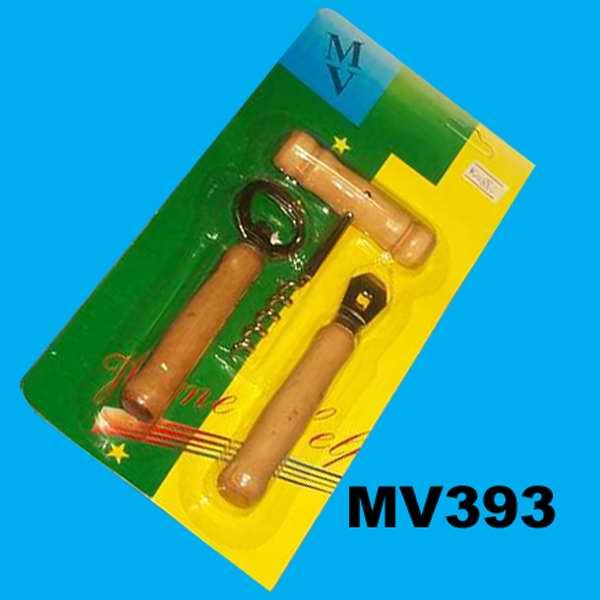 3 Pcs Bottle Opener with Wooden Handle