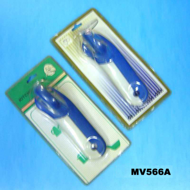 WHITE and BLUE CAN OPENER IN