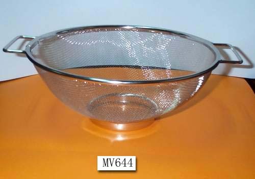 23CM CHROME STRAINERFRUIT BASKET