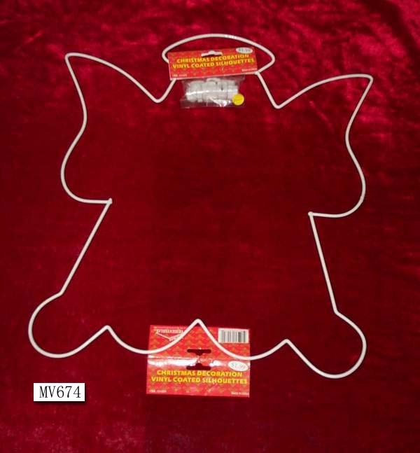 VINYL COATEDCHRISTMAS BEAR FORM LIGHT RACK