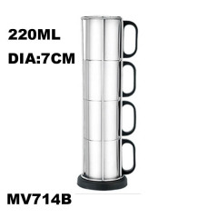 SS SET of 4 COFFEE CUP