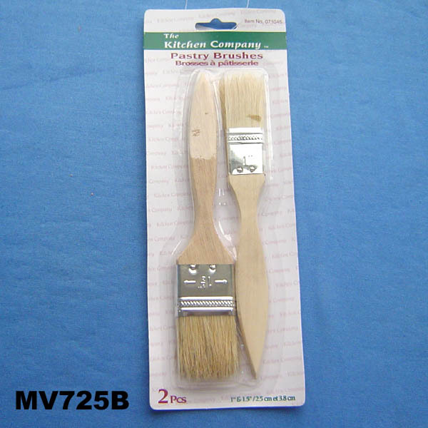2PC PASTRY BRUSH WOODEN Handle