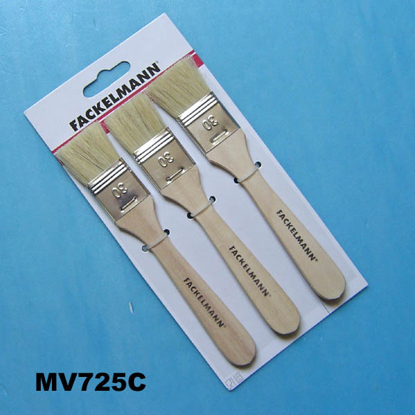 3PCS BRUSH with WOODEN Handle style 2