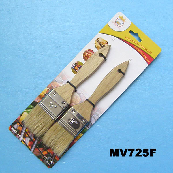 2PCS BRUSH with WOODEN Handle style 4