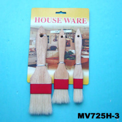 3PCS BRUSH with WOODEN Handle