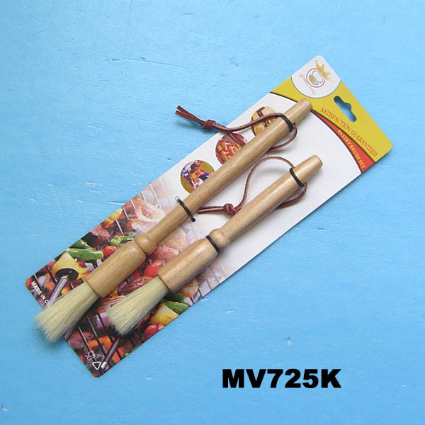 OIL BRUSH with WOODEN Handle TC style 2