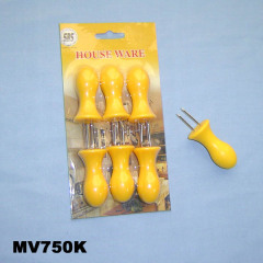 6 PCS CORN FORK SET ABS Handle