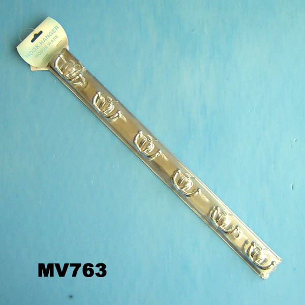 CHROME PLATE RACK W 6 HOOKS style 2