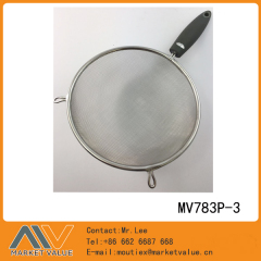 14CM SS STRAINER with TPR Handle TC