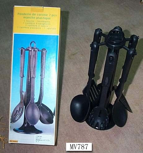 7PCS PP Handle NYLON KITCHEN TOOLS in BOX