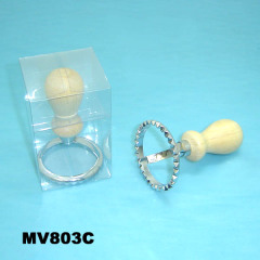 DIE-CASTING DUMPLING MOULD WOODEN Handle in PVC BOX