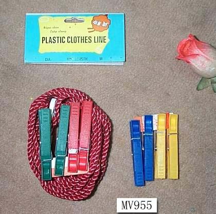 4M PP CLOTHES LINE with 8PCS REDCLIPS