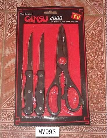 2PCS KNIFE with 9110 SCISSORS SET