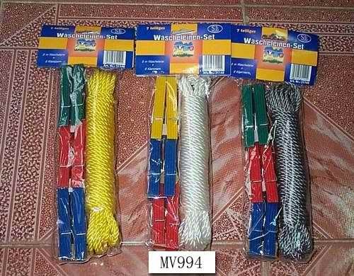 15M PP CLOTHES LINE with 8PCS PLASTIC PEG