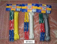 15M PP CLOTHES LINE with 8PCS PLASTIC PEG