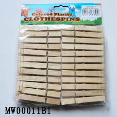 24PCS WOODEN CLOTHES PEGS SHRINK