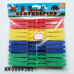 24PCS PLASTIC CLOTHES PEGS with PE SHRINK style 2