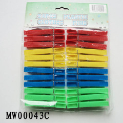 24PCS PLASTIC CLOTHES PEGS with PE SHRINK style 6