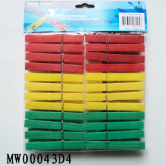 24PCS PLASTIC CLOTHES PEGS with PE SHRINK style 14