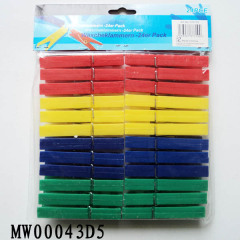 24PCS PLASTIC CLOTHES PEGS with PE SHRINK style 15