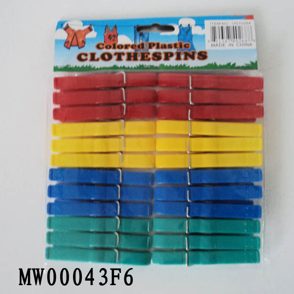 24PCS PLASTIC CLOTHES PEGS with PE SHRINK style 26