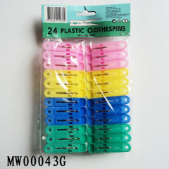 24PCS PLASTIC CLOTHES PEGS with PE SHRINK style 27