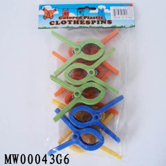 10PCS PLASTIC CLOTHES PEGS with POLY BAG with HEADCARD