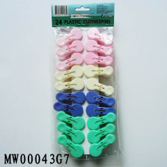 20PCS PLASTIC CLOTHES PEGS with POLY BAG with HEADCARD