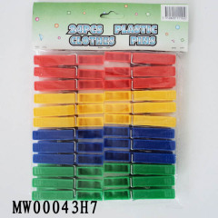 24PCS PLASTIC CLOTHES PEGS with PE SHRINK style 38
