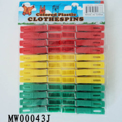24PCS PLASTIC CLOTHES PEGS with PE SHRINK style 39