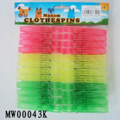 24PCS PLASTIC CLOTHES PEGS with PE SHRINK style 40