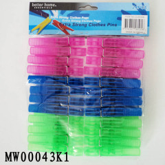 24PCS PLASTIC CLOTHES PEGS with PE SHRINK style 41