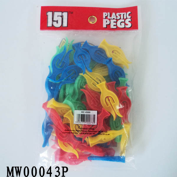 80PCS PLASTIC CLOTHES PEGS