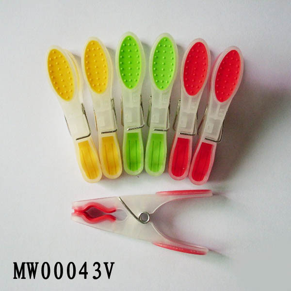12PCS PLASTIC CLOTHES PEGS with 0PP with HEADCARD