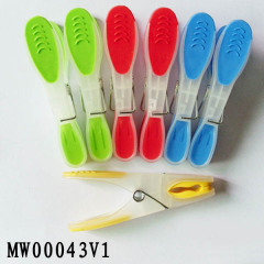 12PCS PLASTIC CLOTHES PEGS with 0PP with HEADCARD style 2