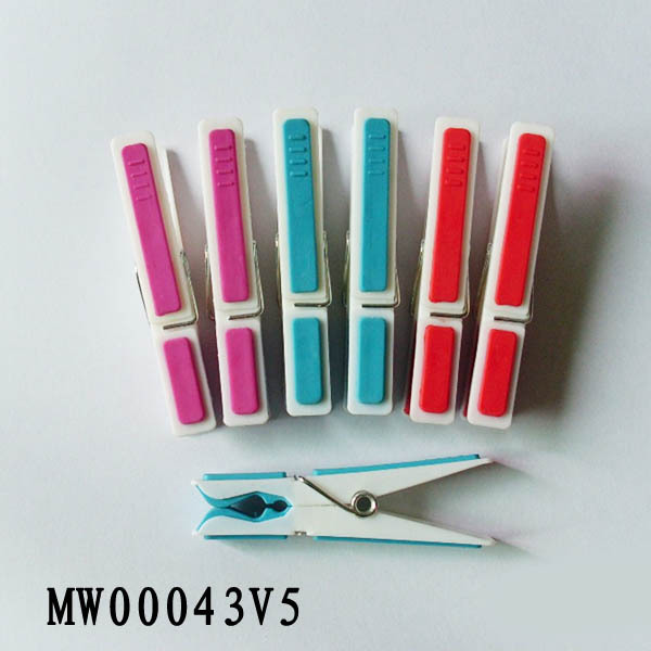 12PCS PLASTIC CLOTHES PEGS with 0PP with HEADCARD style 6