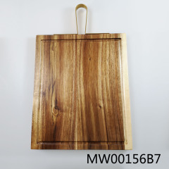 ACACIA WOODEN CUTTING BOARD with STEEL HANGER style 3