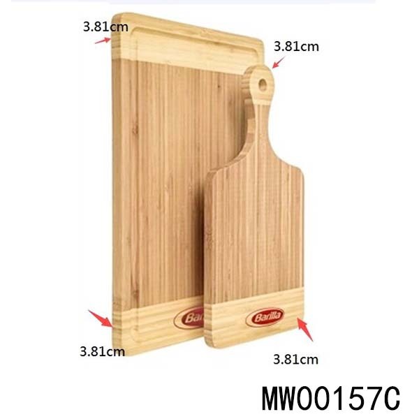 2 PIECES BAMBOO CUTTING BOARD