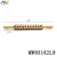 Wooden Embossed Rolling Pin S P